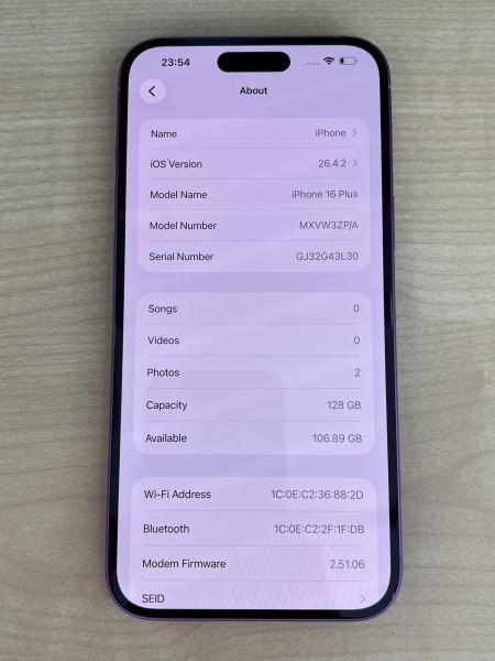 Apple IPHONE 16 PLUS