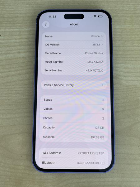 Apple IPHONE 16 PLUS