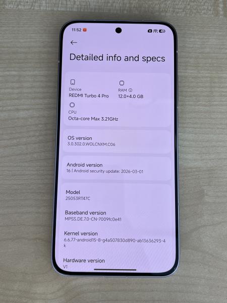 Xiaomi REDMI TURBO 4 PRO