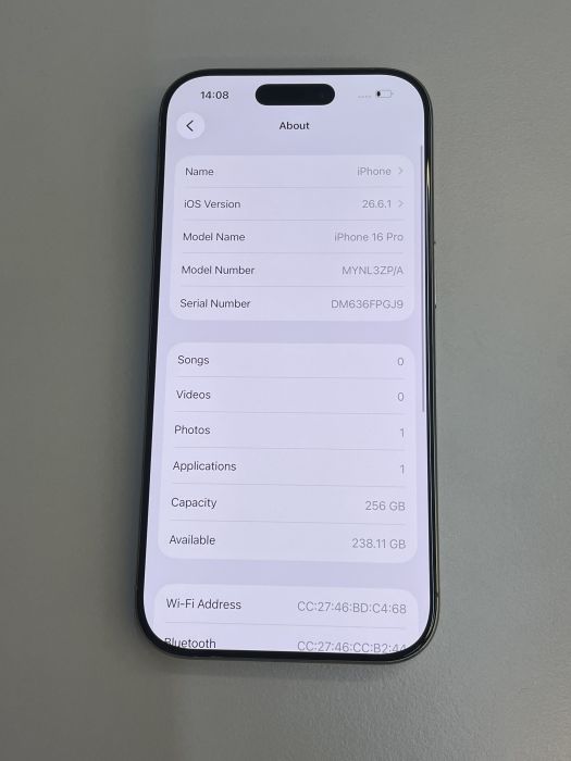 iPhone 16 Pro · 7/9