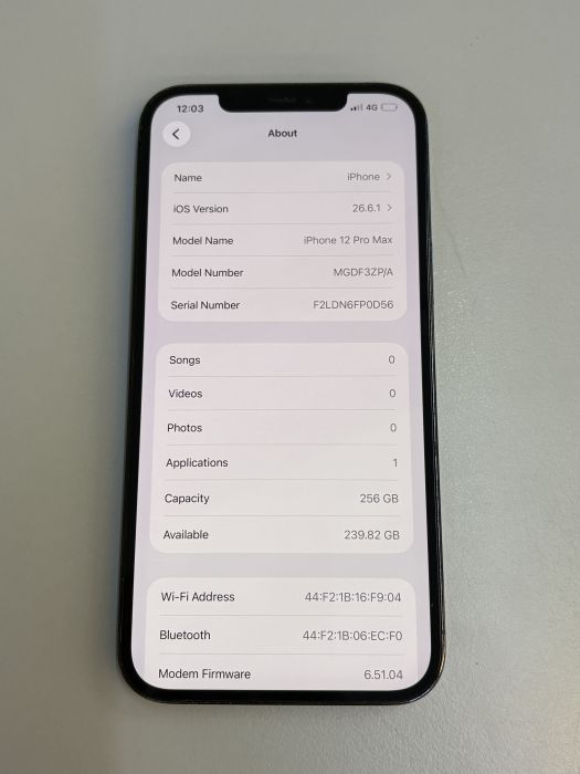 iPhone 12 Pro Max · 7/9