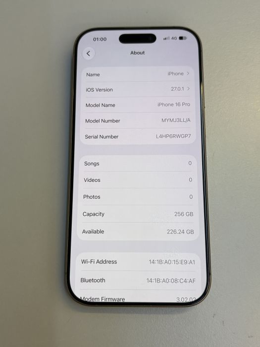 iPhone 16 Pro · 7/9