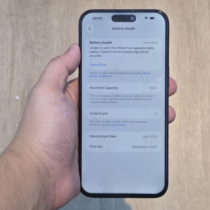 iPhone 15 Pro Max · 7/8