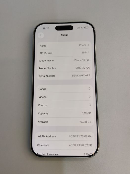 iPhone 16 Pro · 7/9