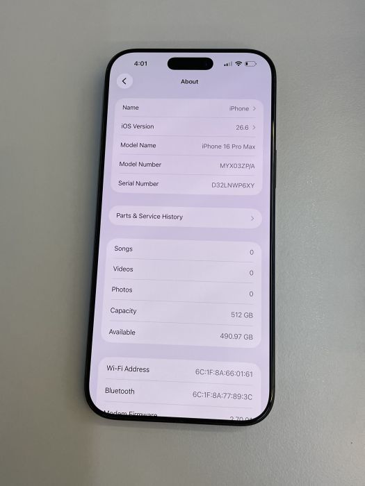 iPhone 16 Pro Max · 7/10
