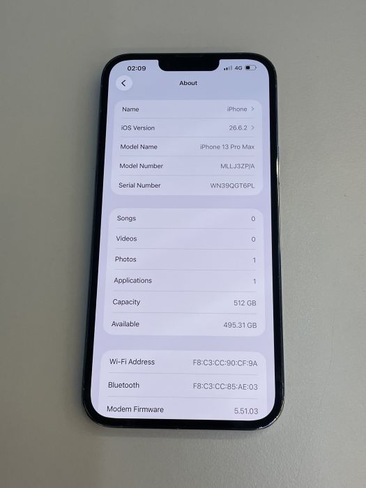 iPhone 13 Pro Max · 8/9
