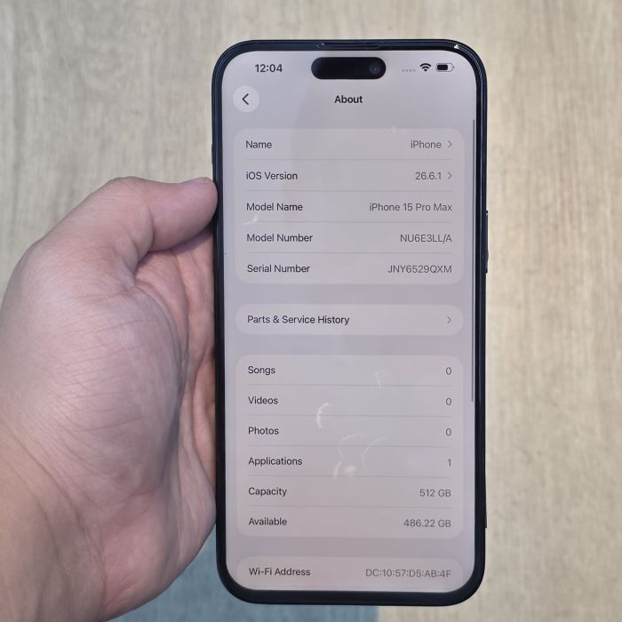 iPhone 15 Pro Max · 7/9