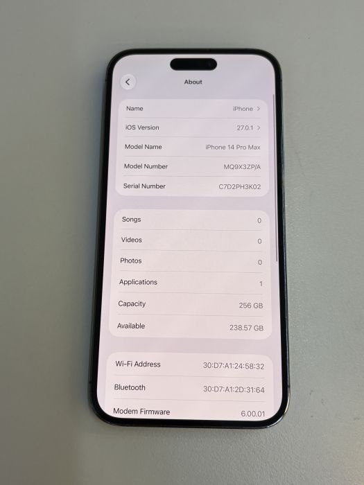 iPhone 14 Pro Max · 7/9