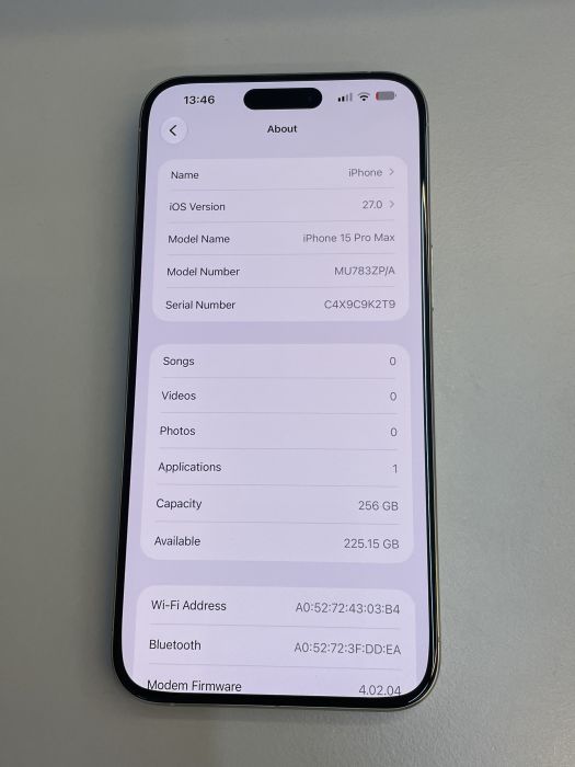 iPhone 15 Pro Max · 7/9