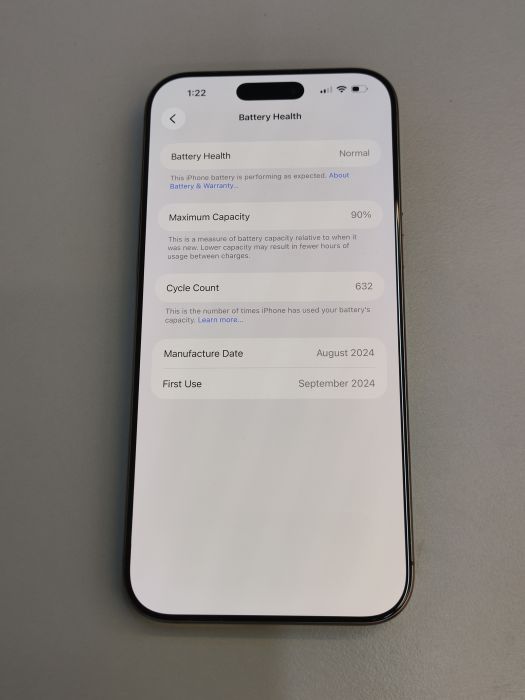 iPhone 16 Pro Max · 8/9