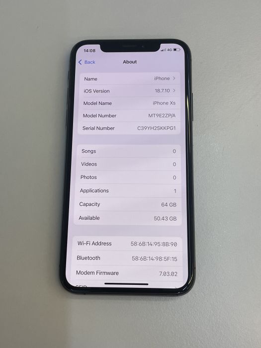 iPhone XS · 7/9