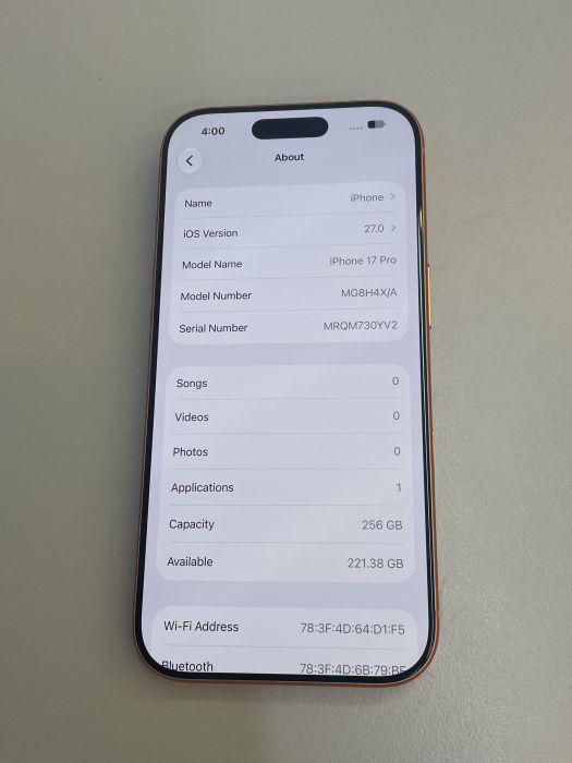 iPhone 17 Pro · 7/9