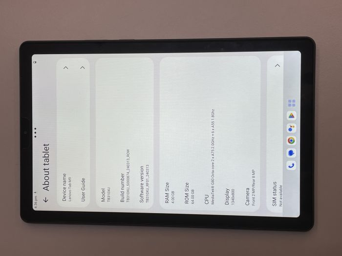 Lenovo Tab M9 · 6/7