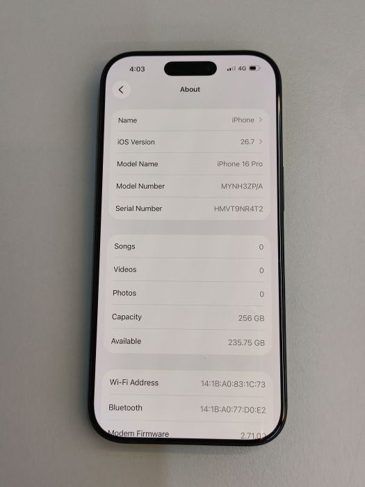 iPhone 16 Pro · 7/9