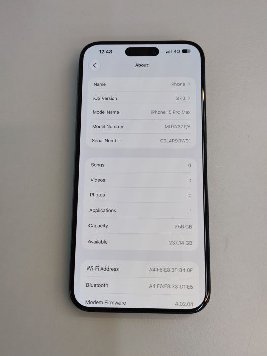 iPhone 15 Pro Max · 7/9