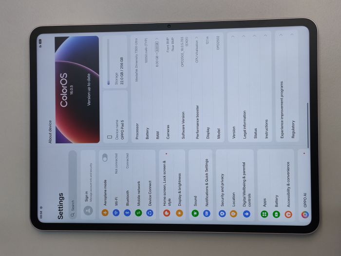 OPPO Pad 5 · 6/7