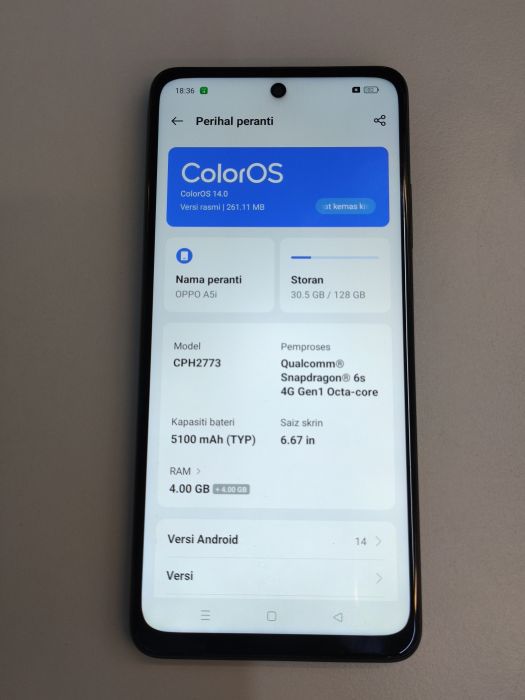 OPPO A5I · 6/6
