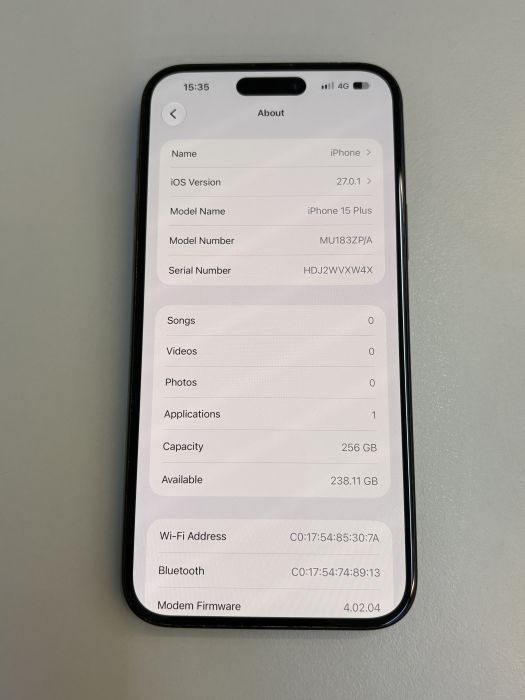 iPhone 15 Plus · 7/9