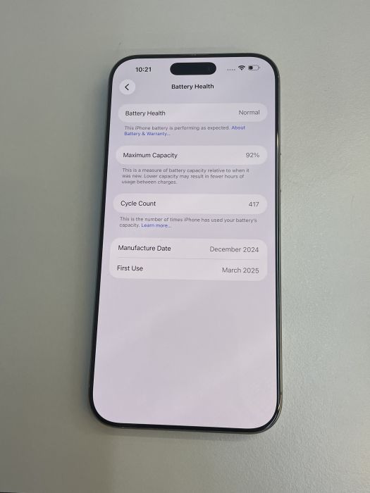iPhone 16 Pro Max · 8/9