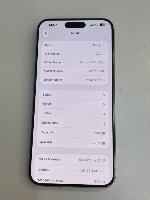 iPhone 15 Pro Max · 7/9