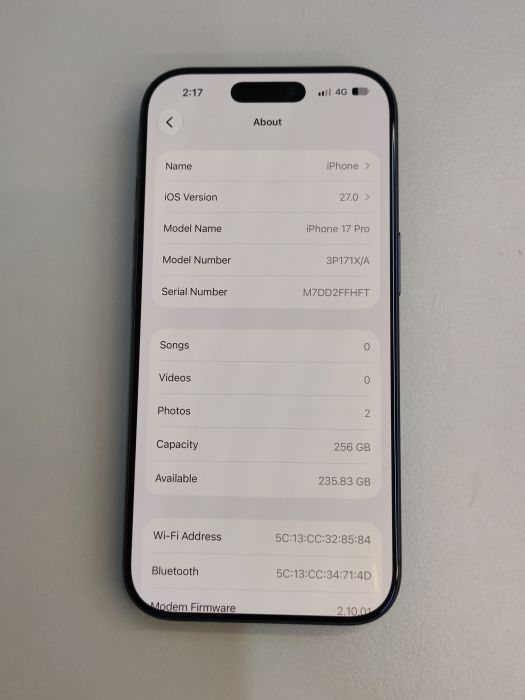 iPhone 17 Pro · 7/9