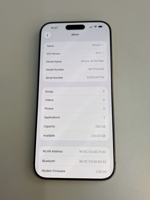 iPhone 16 Pro Max · 7/9