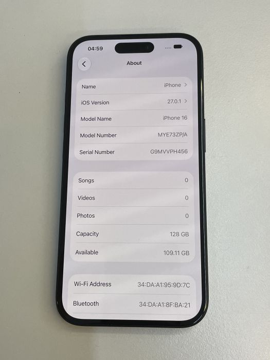 iPhone 16 · 7/9