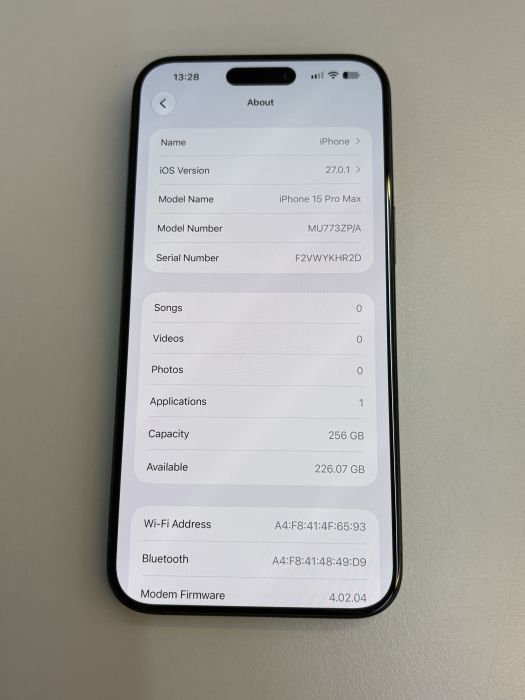 iPhone 15 Pro Max · 7/9