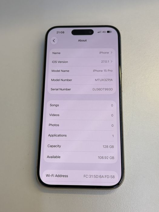 iPhone 15 Pro · 8/9