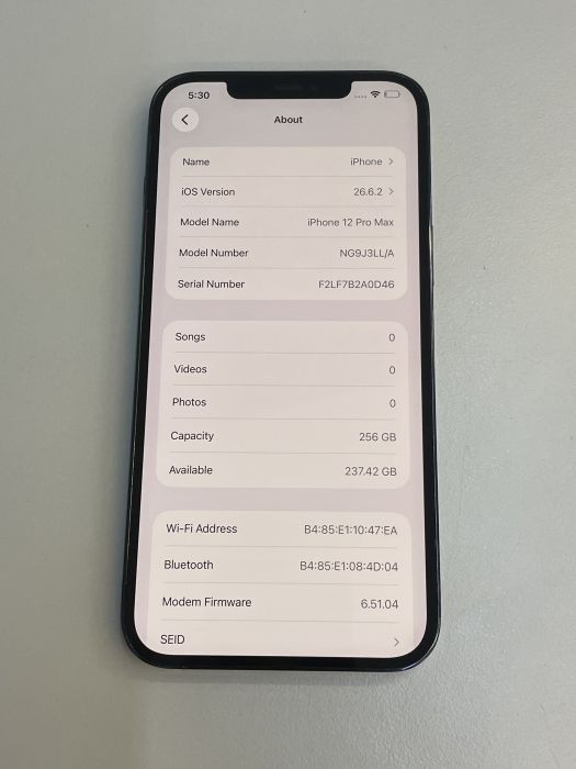 iPhone 12 Pro Max · 7/9