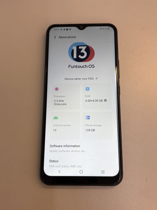 Vivo Y02T · 6/6