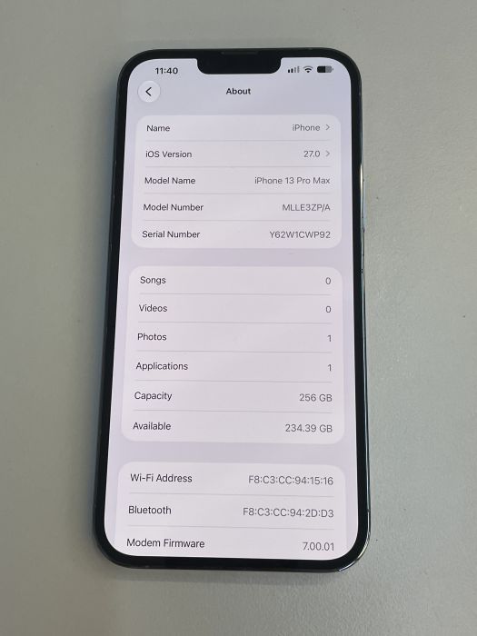 iPhone 13 Pro Max · 7/9