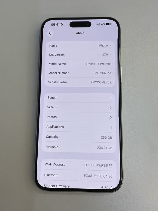 iPhone 15 Pro Max · 7/9