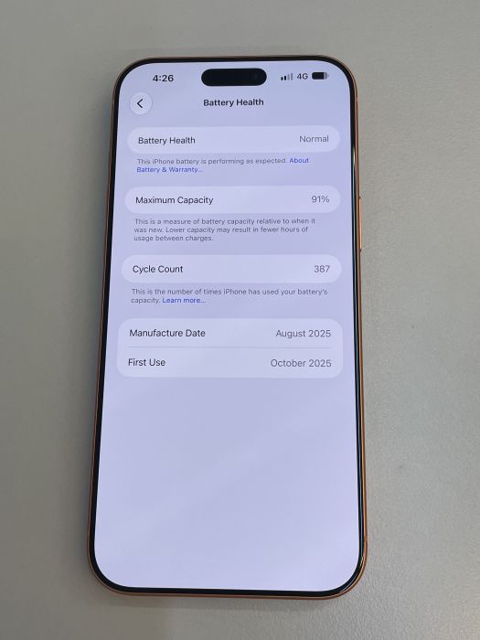 iPhone 17 Pro Max · 8/9