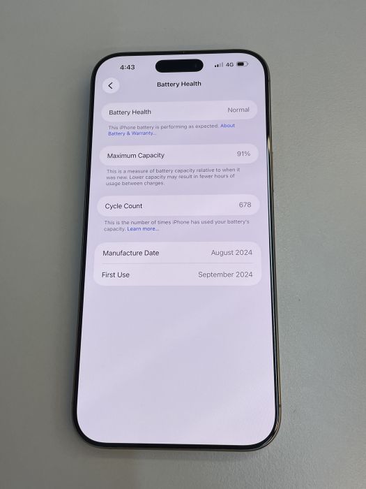 iPhone 16 Pro Max · 8/9