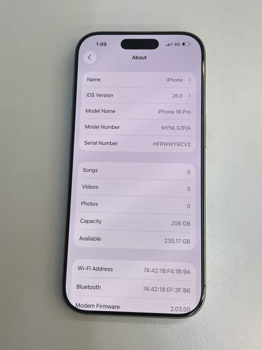 iPhone 16 Pro · 7/9