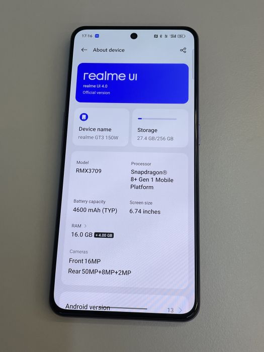 Realme GT Neo 3 · 6/8