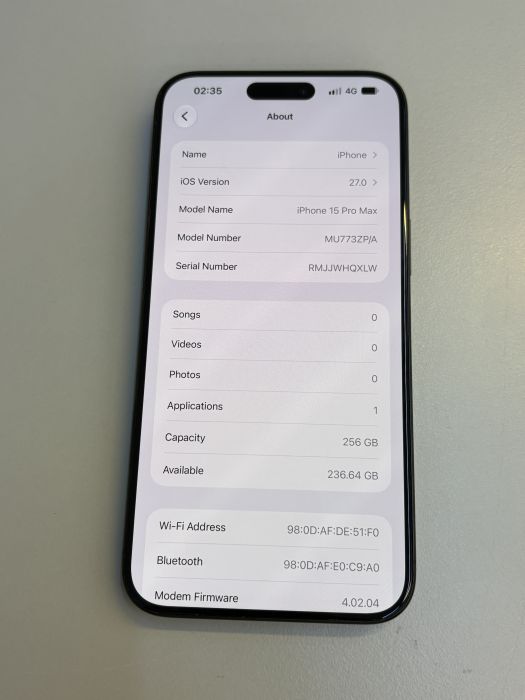 iPhone 15 Pro Max · 7/9