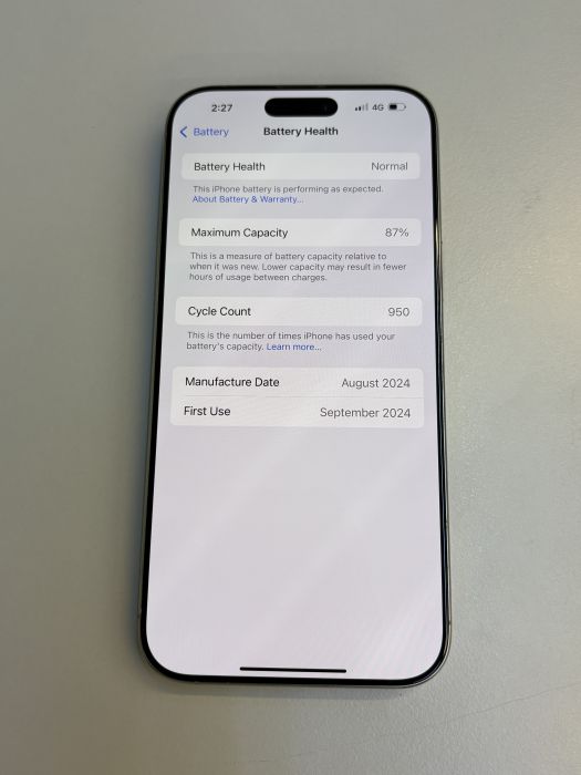 iPhone 16 Pro Max · 8/9