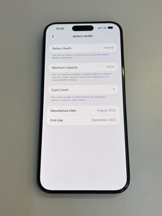iPhone 15 Pro Max · 8/9