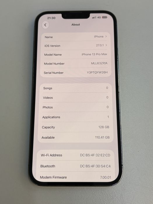 iPhone 13 Pro Max · 8/9
