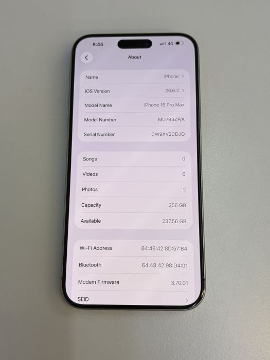 iPhone 15 Pro Max · 7/9