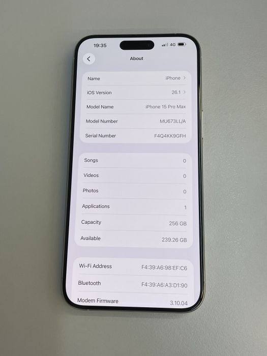 iPhone 15 Pro Max · 7/9
