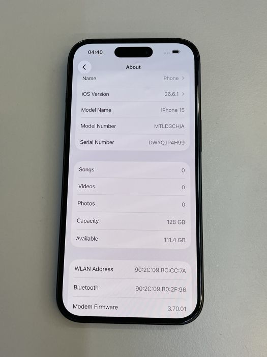 iPhone 15 · 7/9