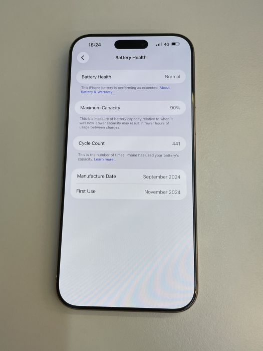 iPhone 16 Pro Max · 8/9