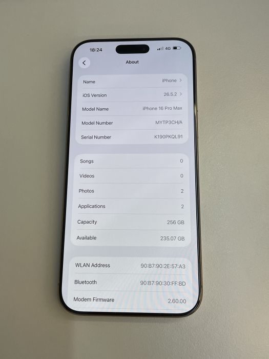 iPhone 16 Pro Max · 7/9