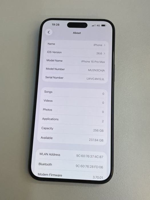 iPhone 15 Pro Max · 7/9