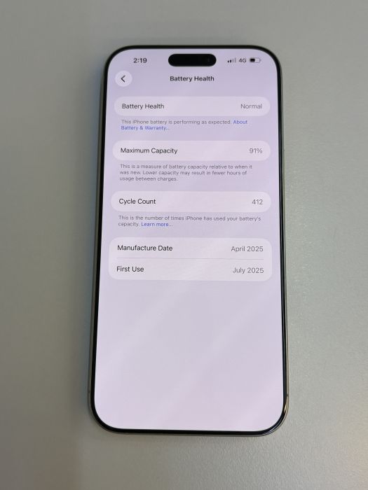 iPhone 16 Pro Max · 8/9