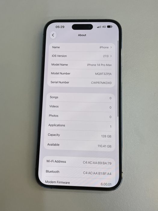 iPhone 14 Pro Max · 8/9