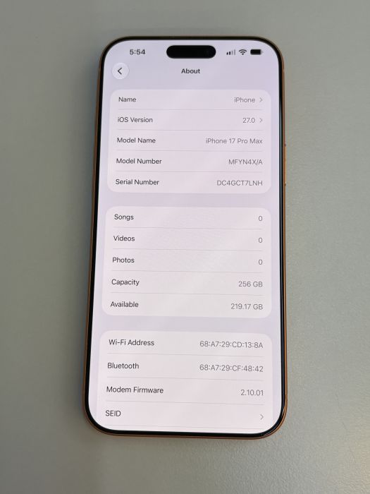 iPhone 17 Pro Max · 7/9